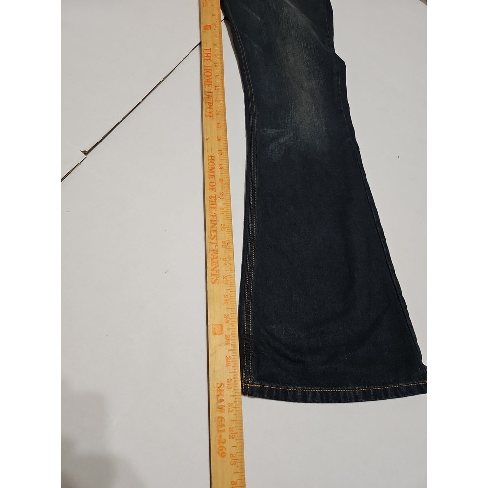 American Eagle Jeans Womens Size 8 Dark Wash Blue Bootcut Wide Leg - Picture 7 of 9